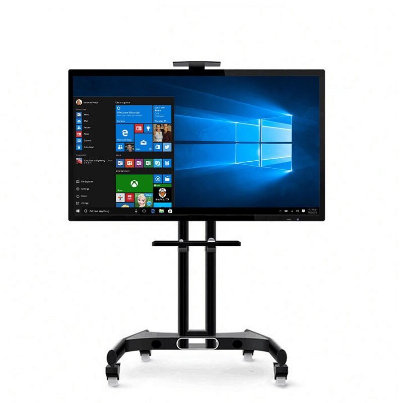 Interactive Panel Windows CH 4K Android+Windows 20-Point Touch Interactive Flat Panel Whiteboard ...